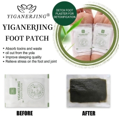 YIGANERJING Herbal Foot Patches - Unique Formula, 10pcs/pack, 6-pack Treatment Course, Powder Form with Mugwort for Fatigue Relief and Better Sleep