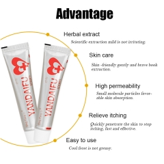 Qingfangli Yandaifu Psoriasis Cream effectively treats psoriasis and inhibits bacteria with a unique formula, in a convenient 15g size.